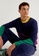 United Colors of Benetton purple Color block sweater E0CA0AA168091BGS_3