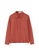 A-IN GIRLS red Solid Color Lapel Long Sleeve Shirt 64B9AAA5F05600GS_4