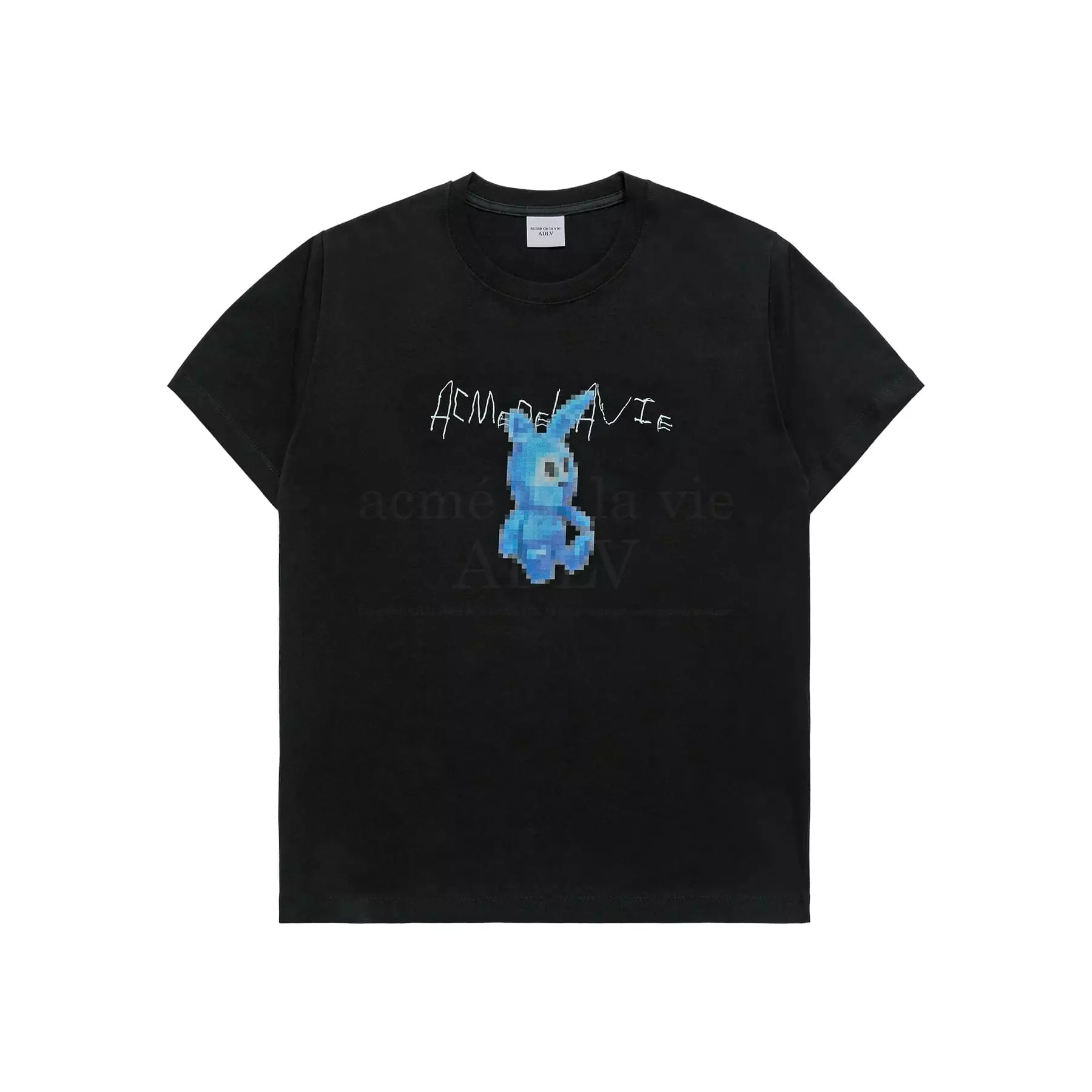 Tシャツ・カットソー ACME DE LA VIE POPSTAR RABBIT SHORT SLEEVE T-SHIRT Jual Acme De La Vie RETRO RABBIT SHORT SLEEVE T-SHIRT BLACK
