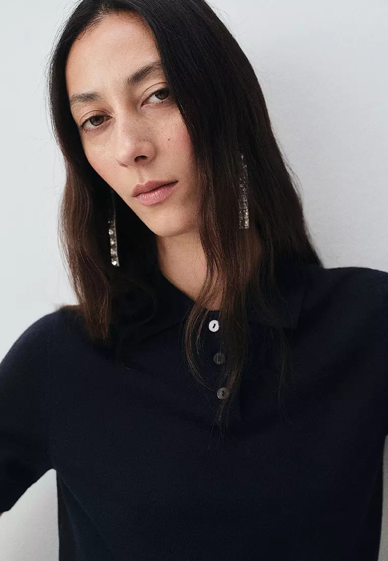 100% Wool Polo-Neck Sweater