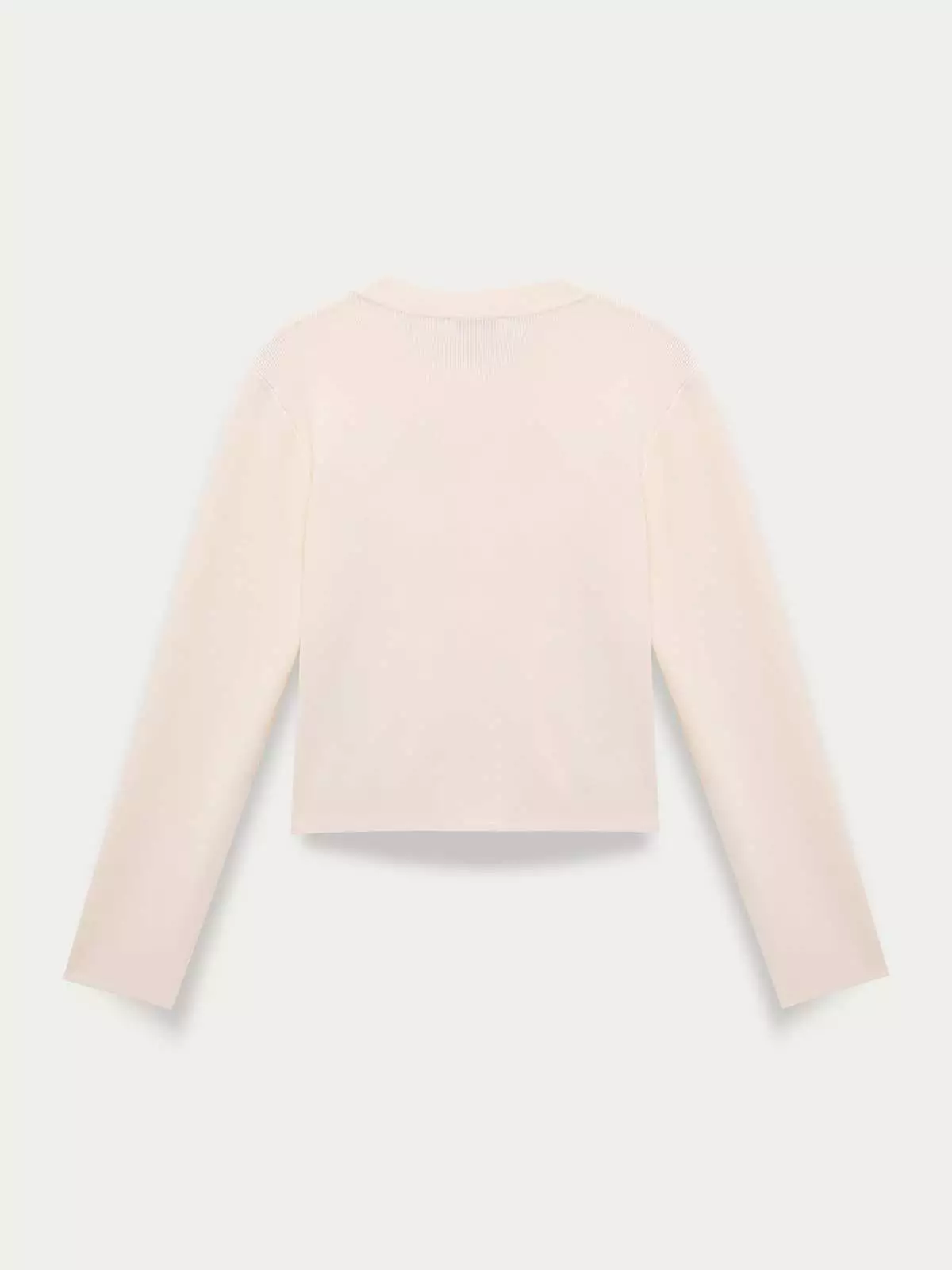 Pomelo - Cardigan Wanita - One-Button Knit Cardigan - Ivory