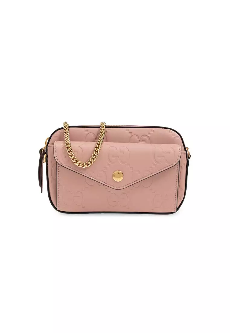 Buy Gucci Gilbert Calf Mini Crossbody Bag Dusty Rose 781554 2025