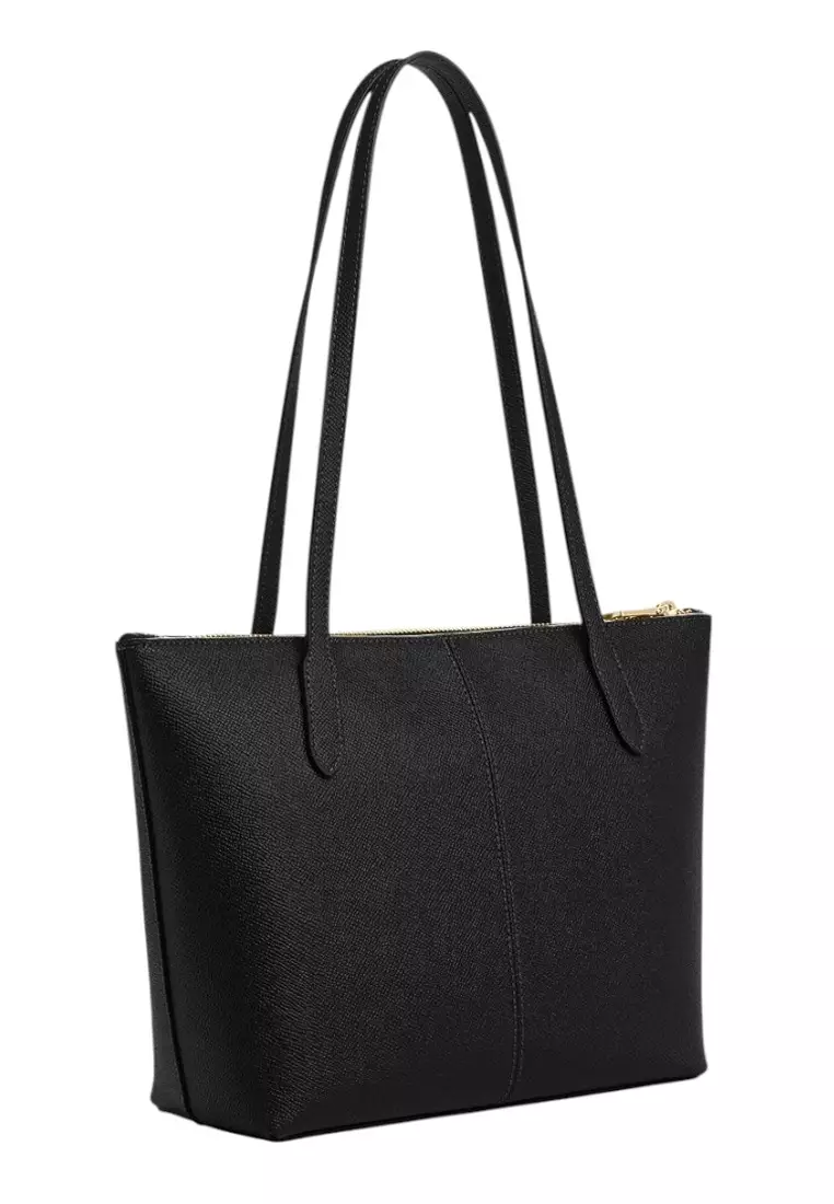 Fiona Zip Tote Bag - Black