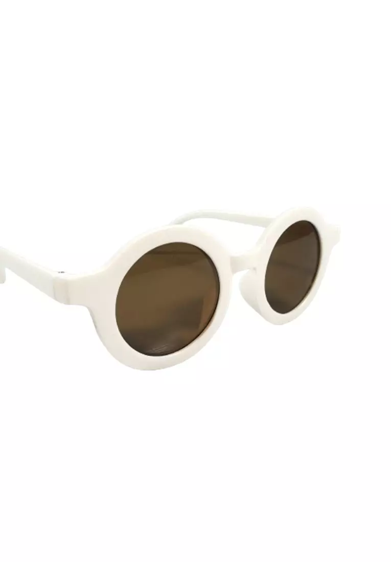 Ulrico Kacamata Anak Unisex Anti UV Round Design Vintage Style Material Resin PC ORIGINAL - White