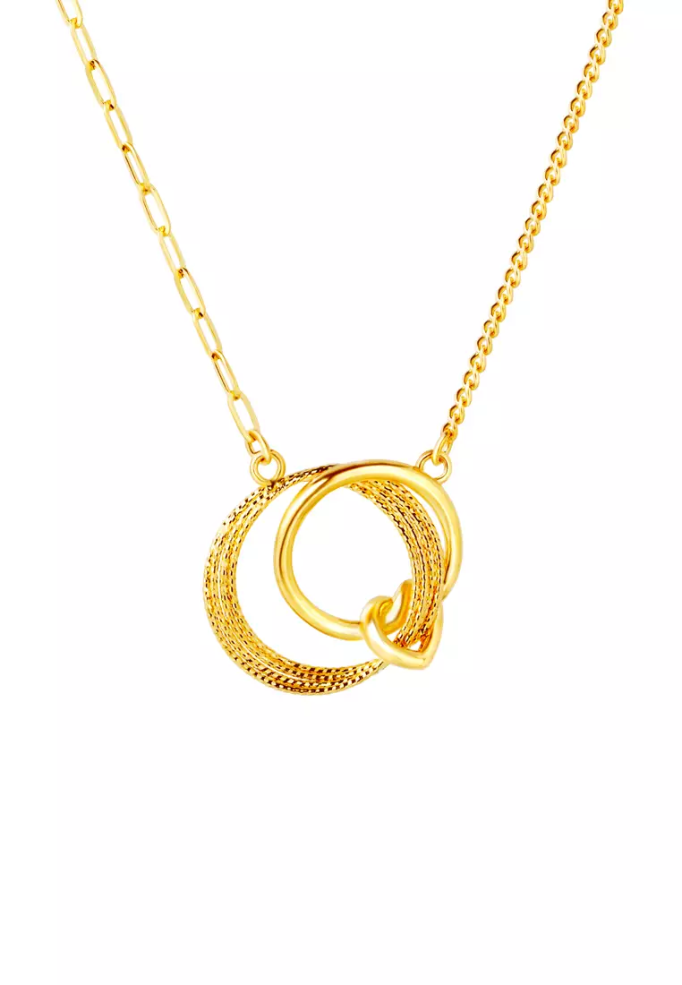 TOMEI X XIFU 【如一】Love Knot Necklace, Yellow Gold 999