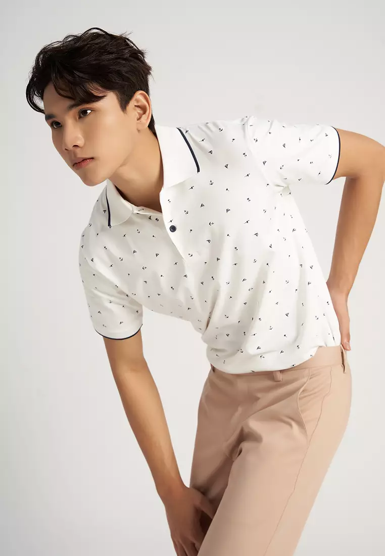 Printed Collar T-Shirt for Men