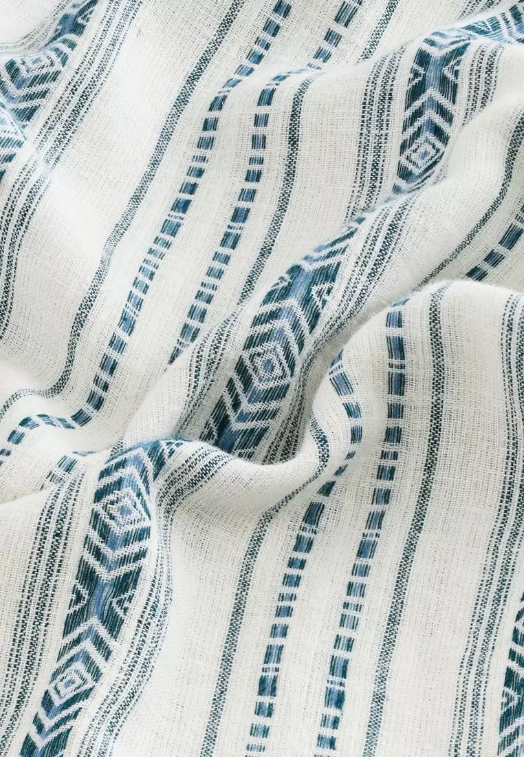 Short Sleeve Textured Stripe Shirt