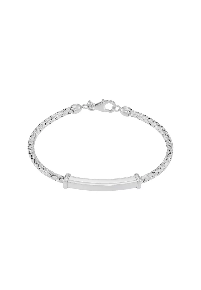 HABIB 925 Silver Bangle CJ-2-SCH TR3 TB(W)