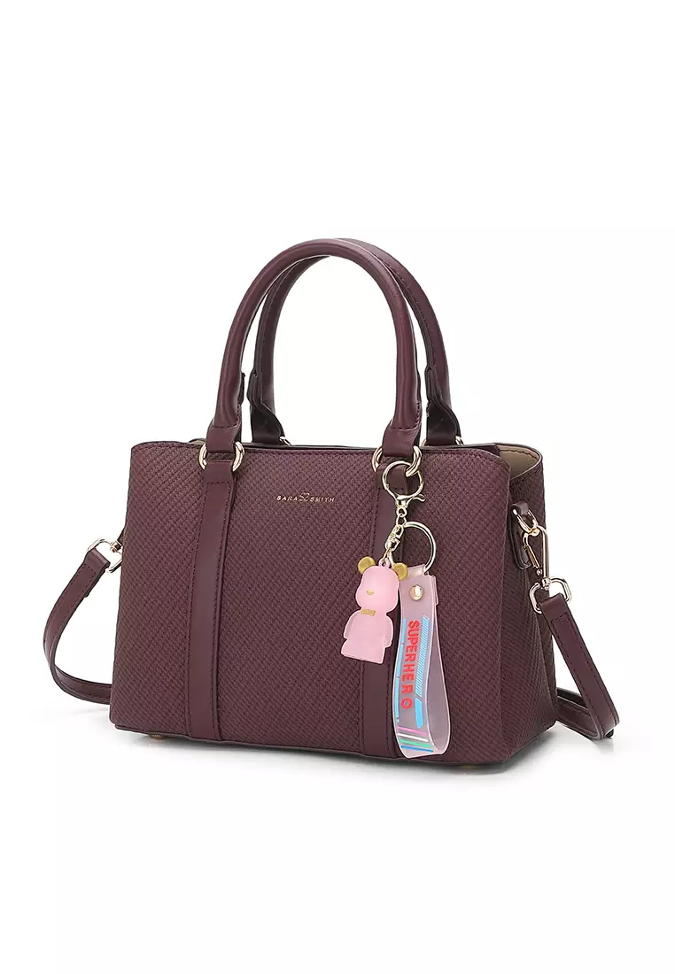 Women's Top Handle Bag / Sling Bag / Crossbody Bag / Shoulder Bag - Maroon