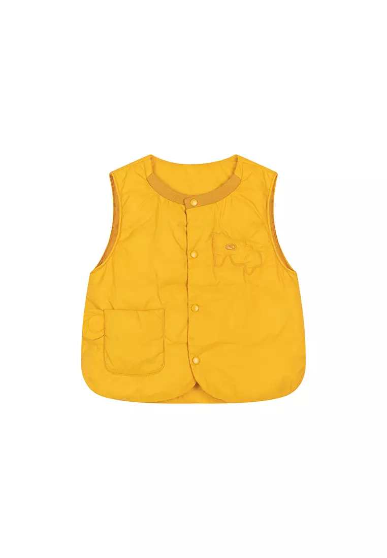 男女小童羽绒马甲充棉鼓包保暖羽绒背心