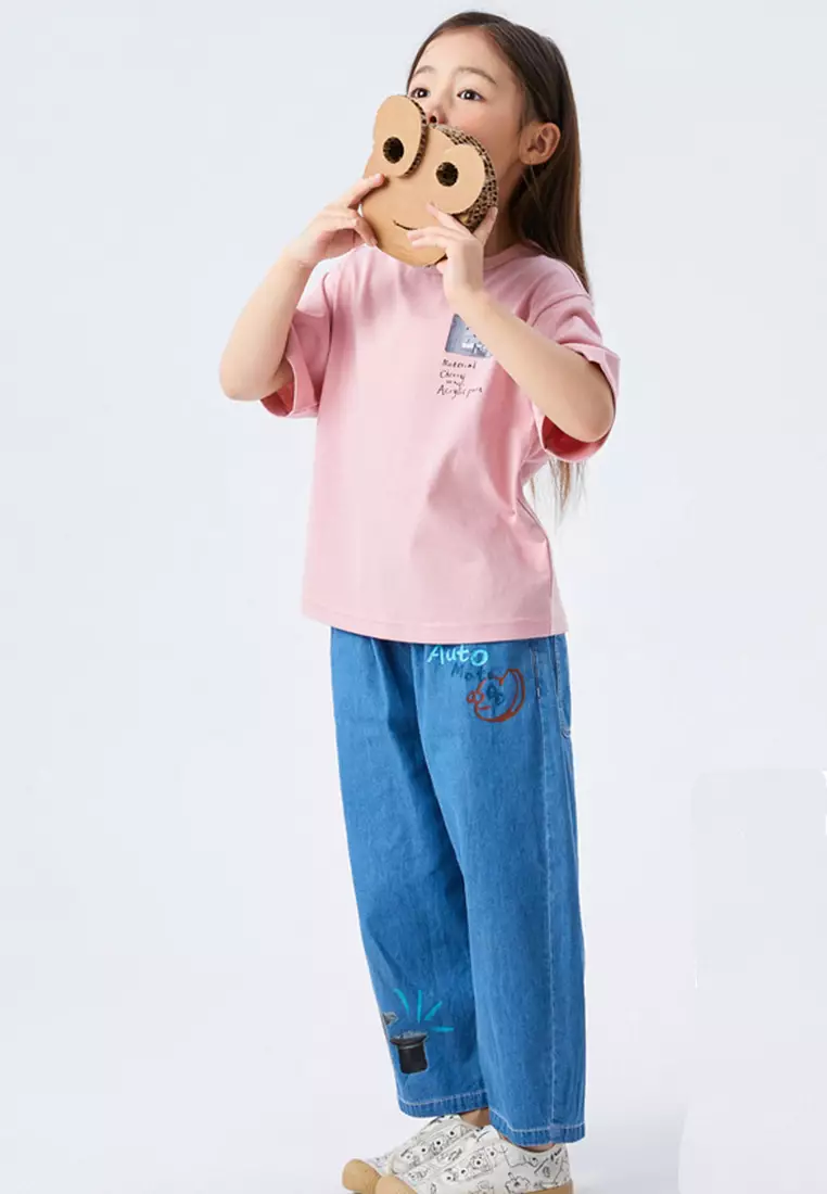 男女大童短袖T恤主题印花冰爽凉感T恤