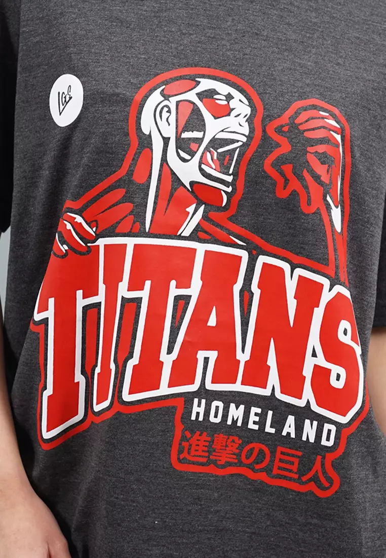 LGS Street x Titans - Kaos - Oblong - Unisex - Grey - Anime - ST.30.H056.005