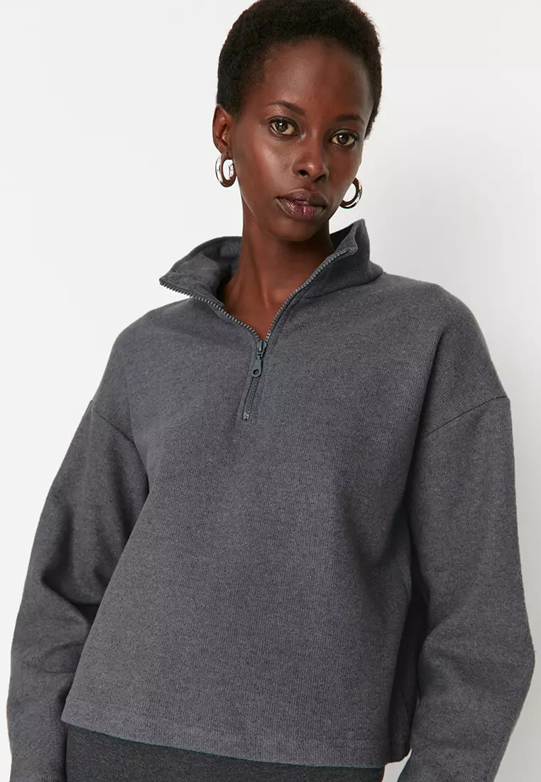 Buy Trendyol Half Zip Sweatshirt 2024 Online ZALORA Philippines