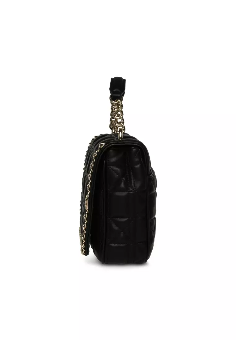 BSTELLE BLACK/GOLD SATCHEL BAG