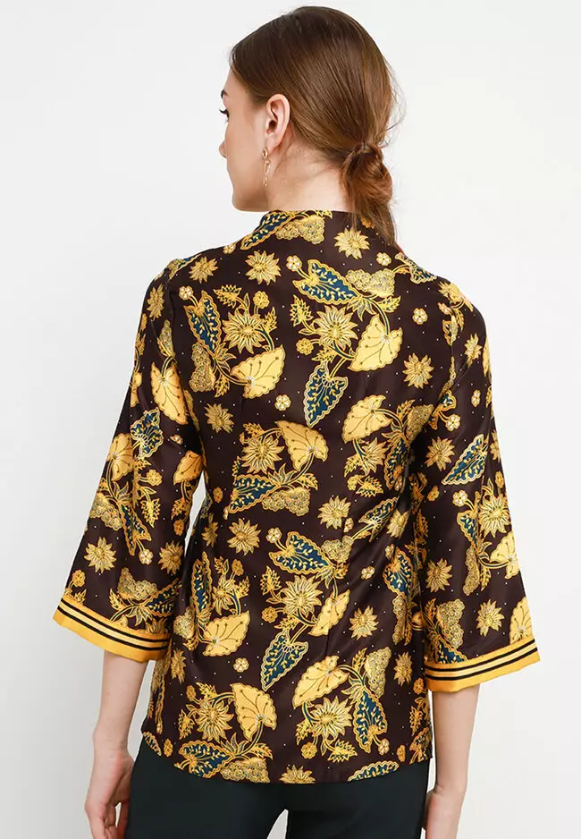Blouse Batik Daun Keladi