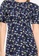 MISSGUIDED navy Flutter Sleeve Ditsy Midi Dress 69A53AAF120644GS_2
