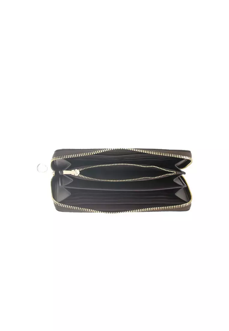 Long Zip Around Wallet In Signature Canvas CW778