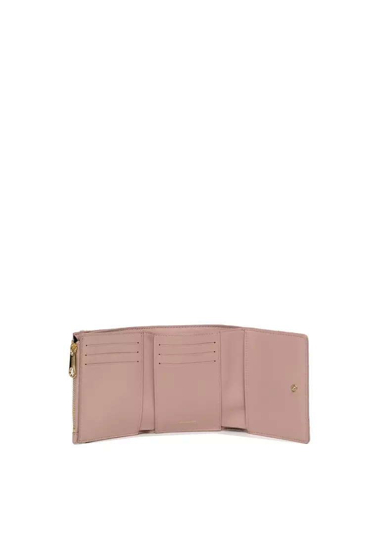 BURBERRY: wallet in quilted leather - Pink  Burberry wallet 8062369 online  at