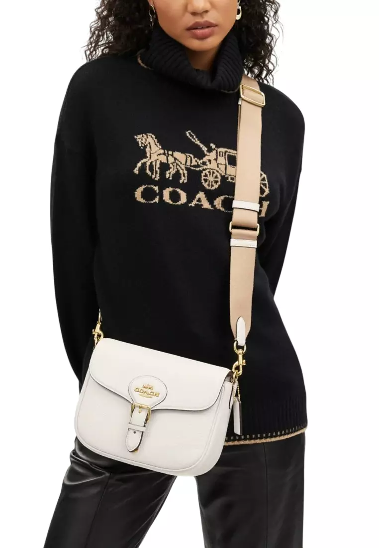 Amelia Saddle Bag White