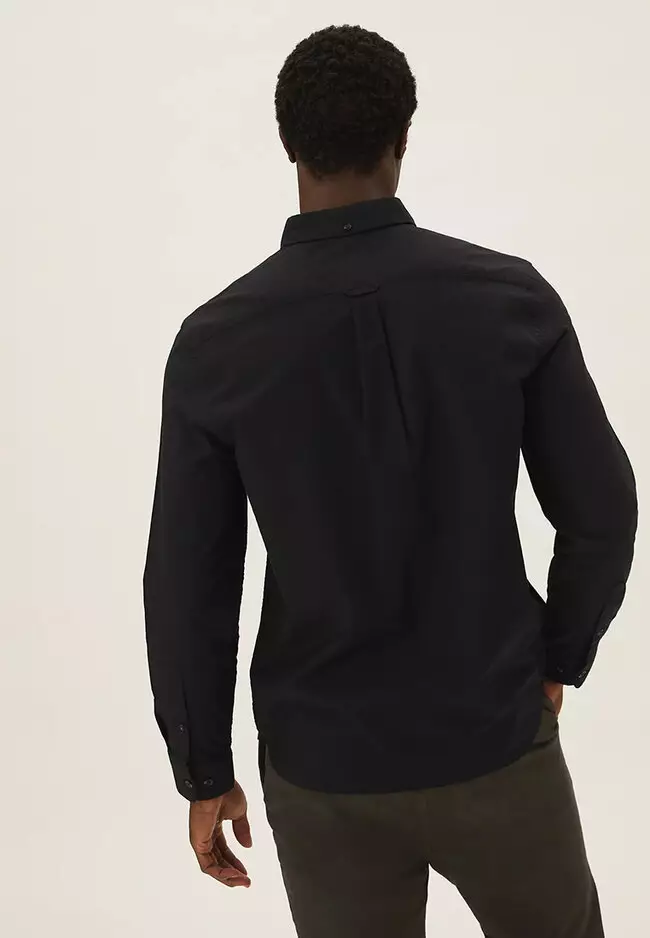 Jual Marks & Spencer Pure Cotton Oxford Shirt Original 2024 | ZALORA ...