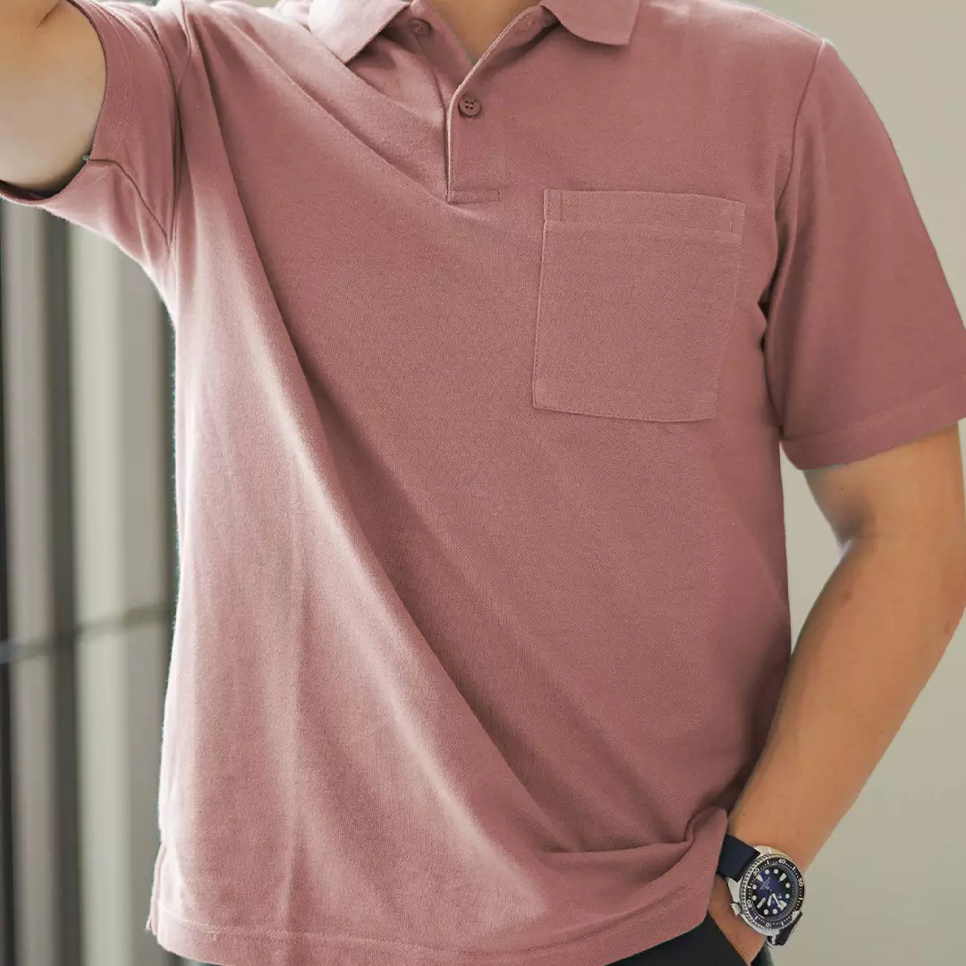 Kale PARKER DUSTY ROSE / Polo Shirt Reguler Fit / Kaos Polo Pria / Kaos Pria / Kaos Kerah