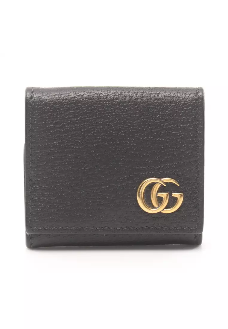 Buy Gucci Pre loved Gucci GG Marmont coin purse leather black 2024