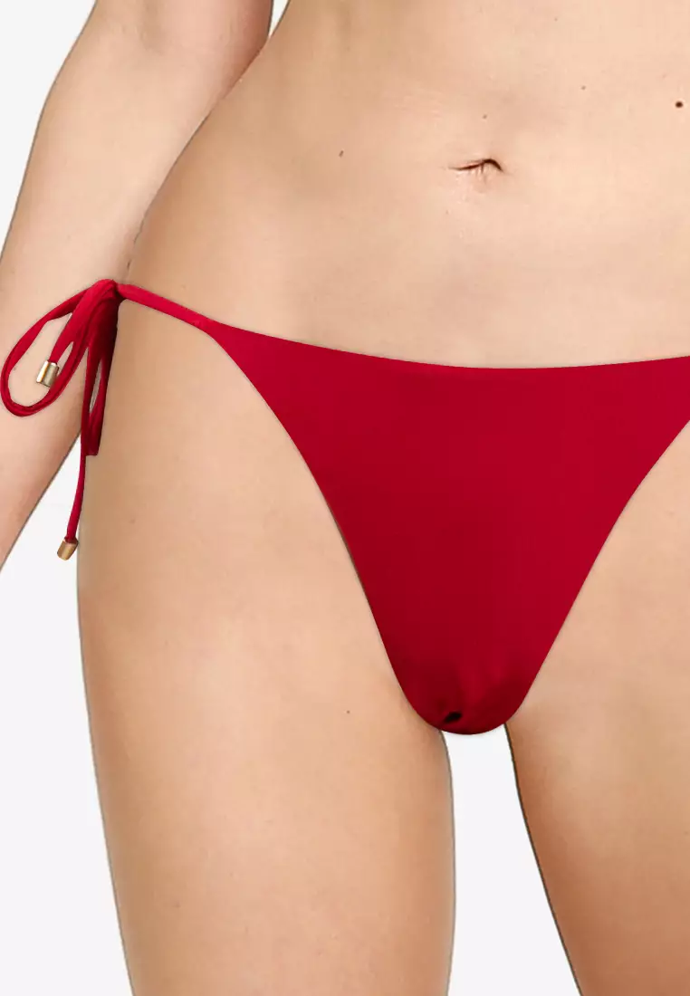 String Tie Side Cheeky Bikini Bottom