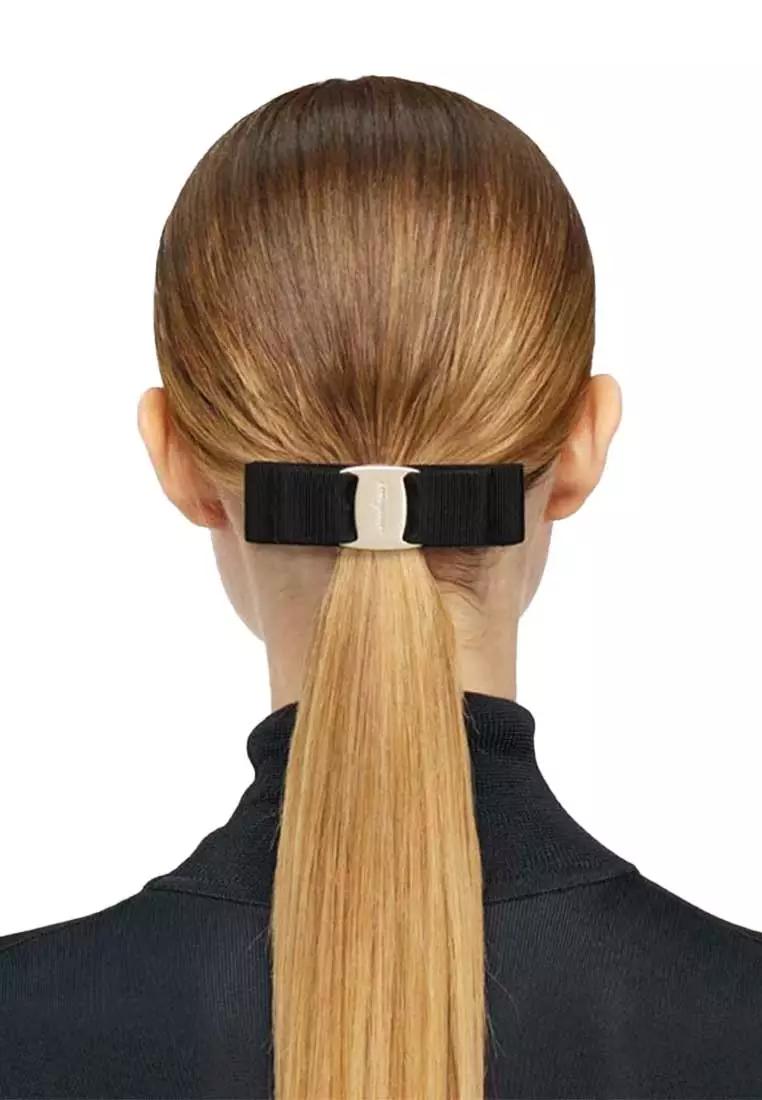 Vara Bow Hairclip Black/Gold 495450