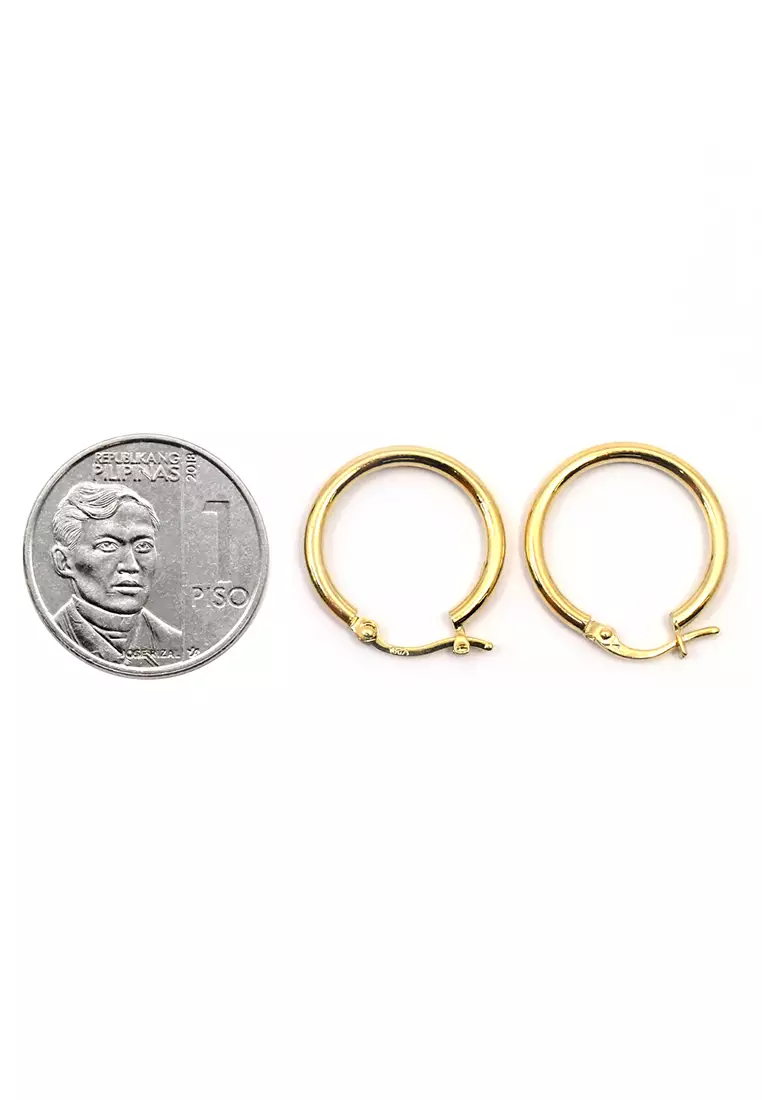 18K Italian Made Yellow Gold Earrings