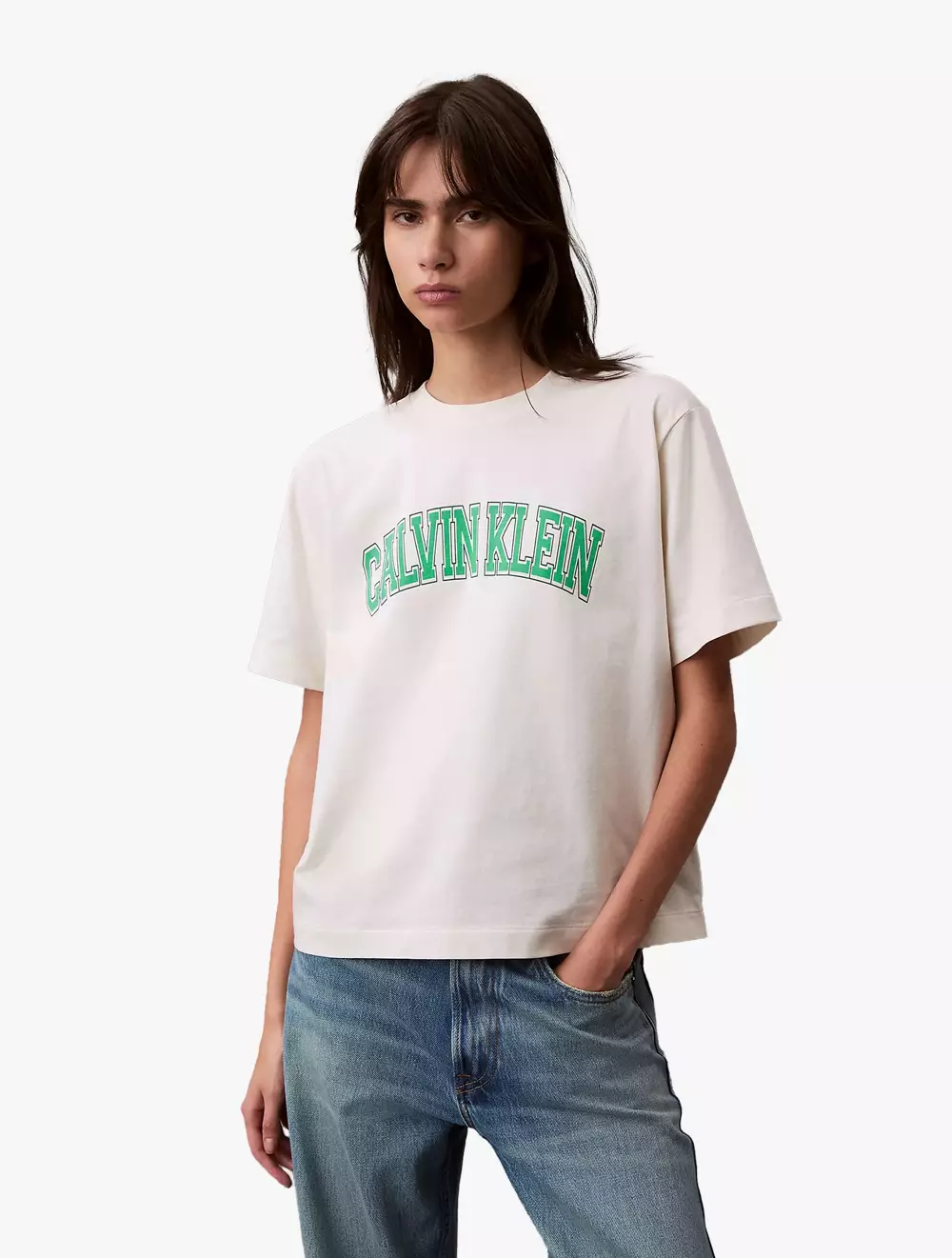 Calvin Klein - Boxy Varsity Logo T-Shirt