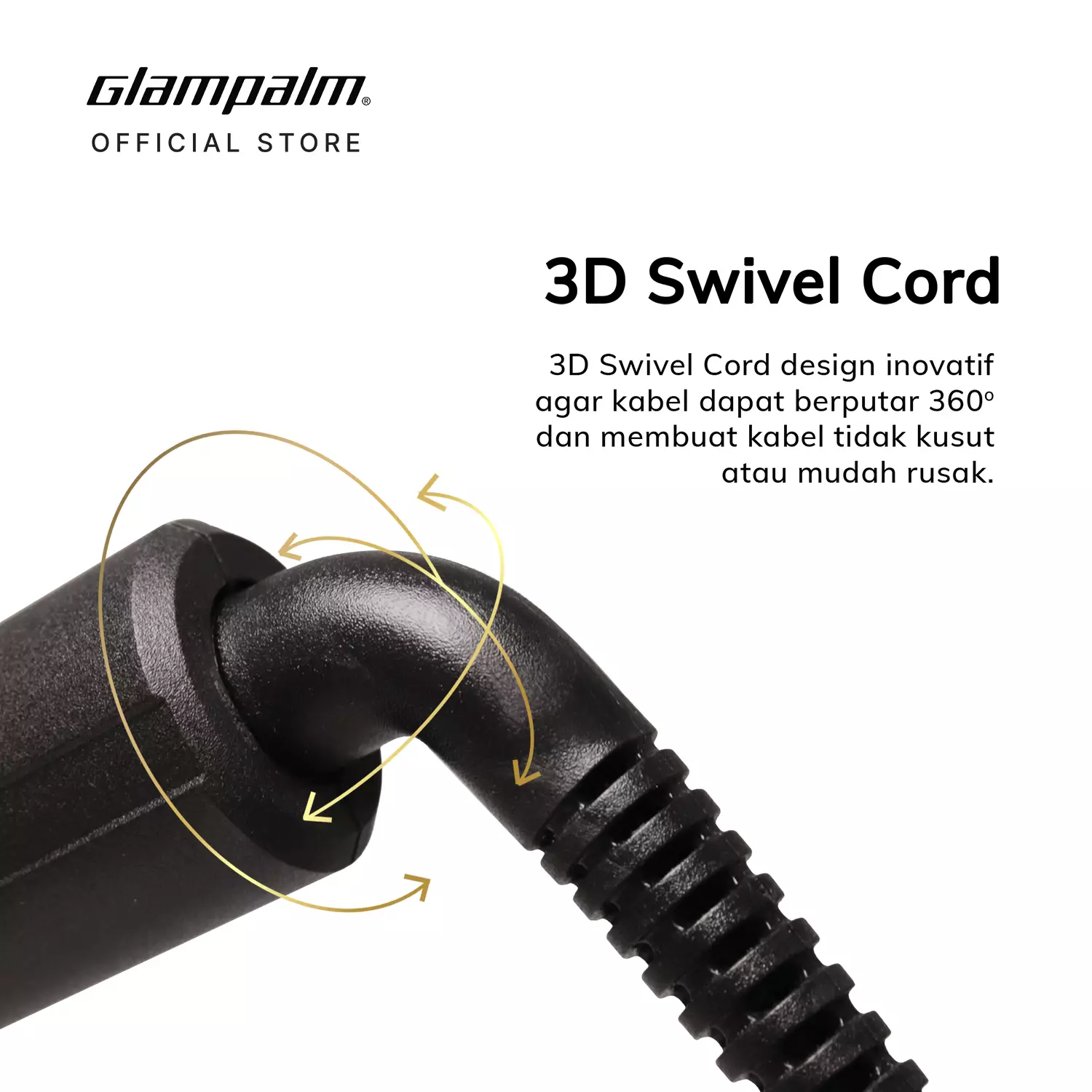 Glampalm Catokan Pengeriting Rambut / Curling Iron GP618AM