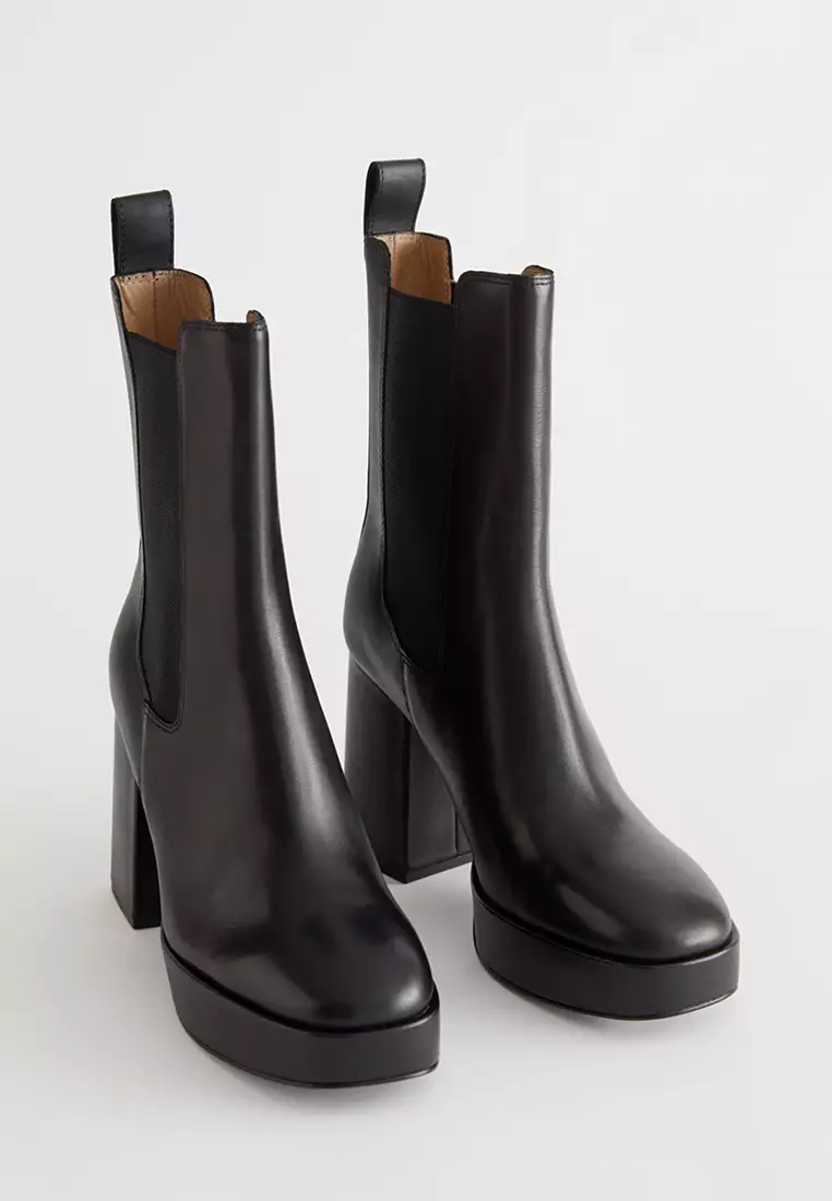 Buy Other Stories Everyday Leather Platform Boots 2024 Online
