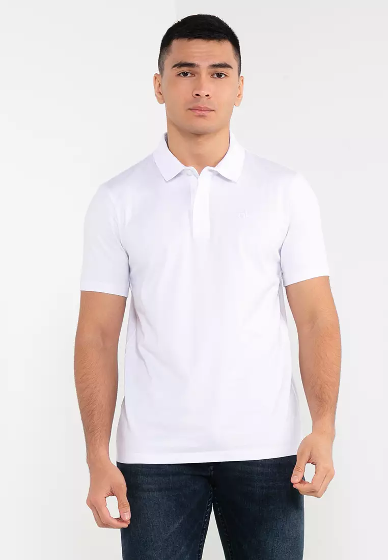 Buy ck Calvin Klein Lux Pima Cotton Silk Polo Shirt Emb CK Logo 2023  Online ZALORA Philippines