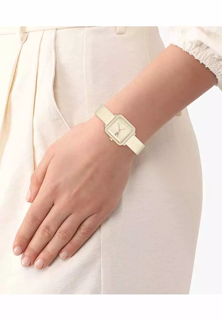 Buy Lacoste 12.12 Flow Women's Watch Champagne Silicone Strap - Gold ...
