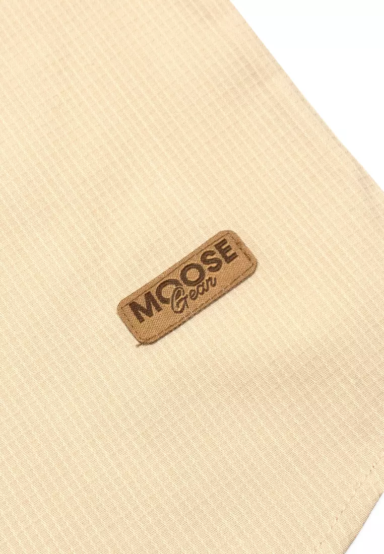 Boys Woven Polo with Chest Pocket