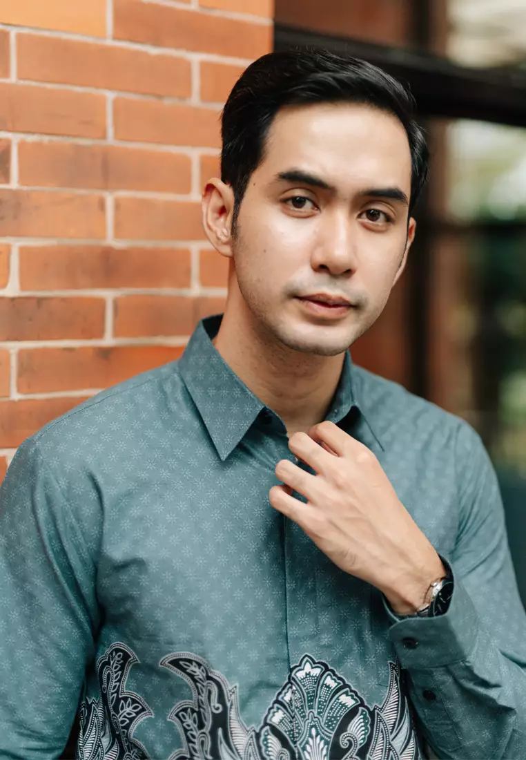Hadinata Batik Pria Kemeja Panjang Furing Gusti Gina