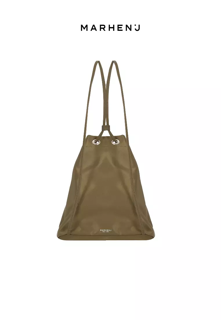 LEANNA Nylon Backpack Olive Khaki