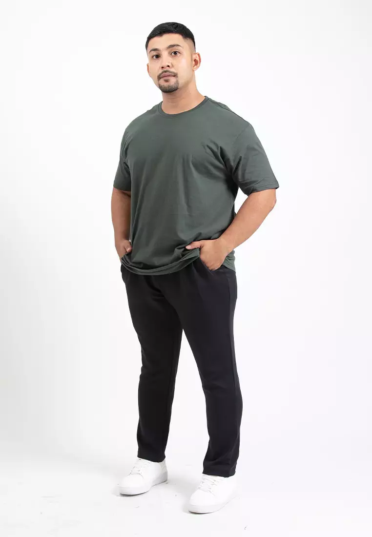 Forest Plus Size T Shirt Men 100% Cotton Soft Unisex Round Neck Big Size Plain Tee | PL23585-40DkGreen