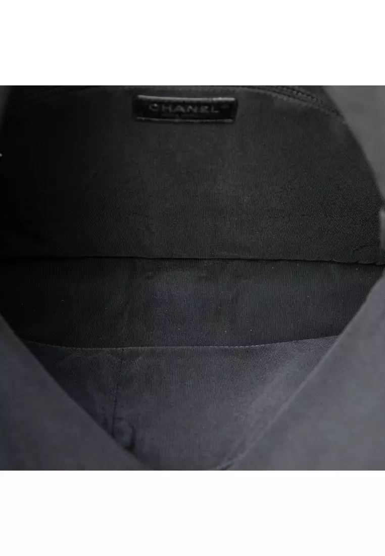 Pre-Loved Chanel Quilted Lambskin Grip Clutch