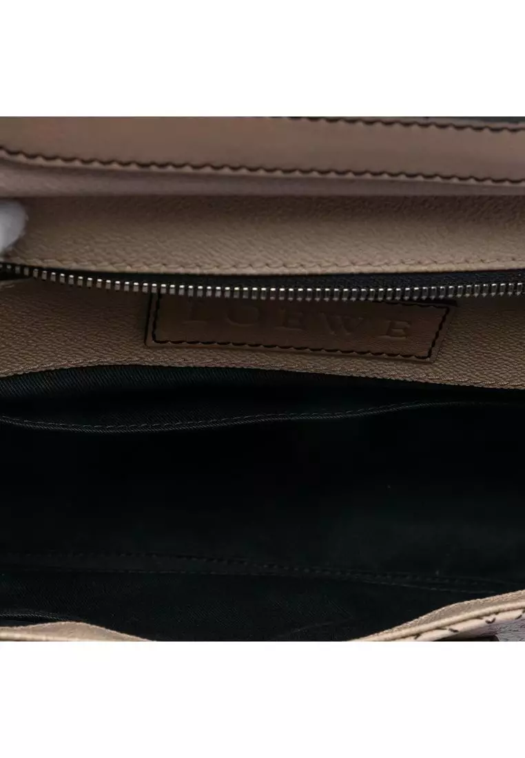 Pre-Loved Loewe Anagram Coated Canvas Kite Satchel