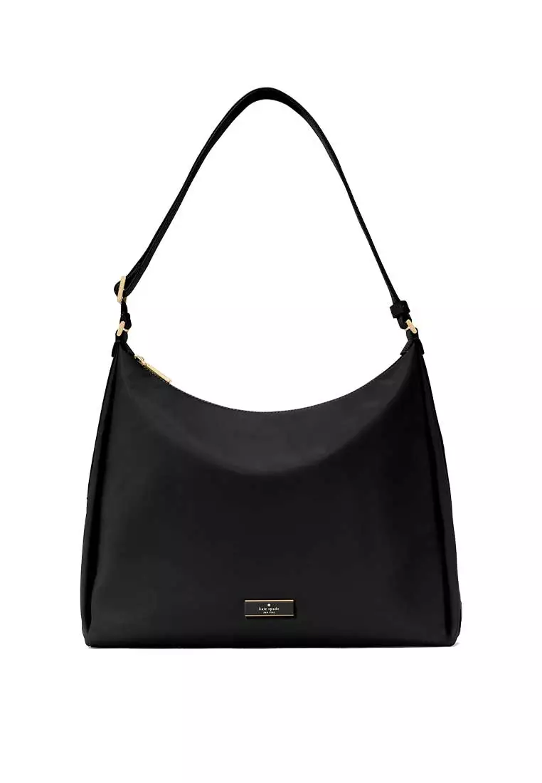 Carter Nylon Large Convertible Crossbody Bag Black KL963