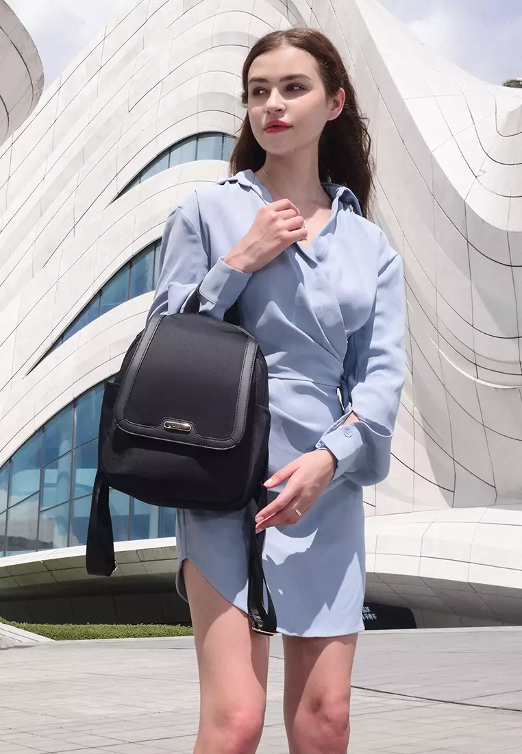 Flap Medium Bag Anti Theft Pocket With Laptop Compartment Backpack For Women