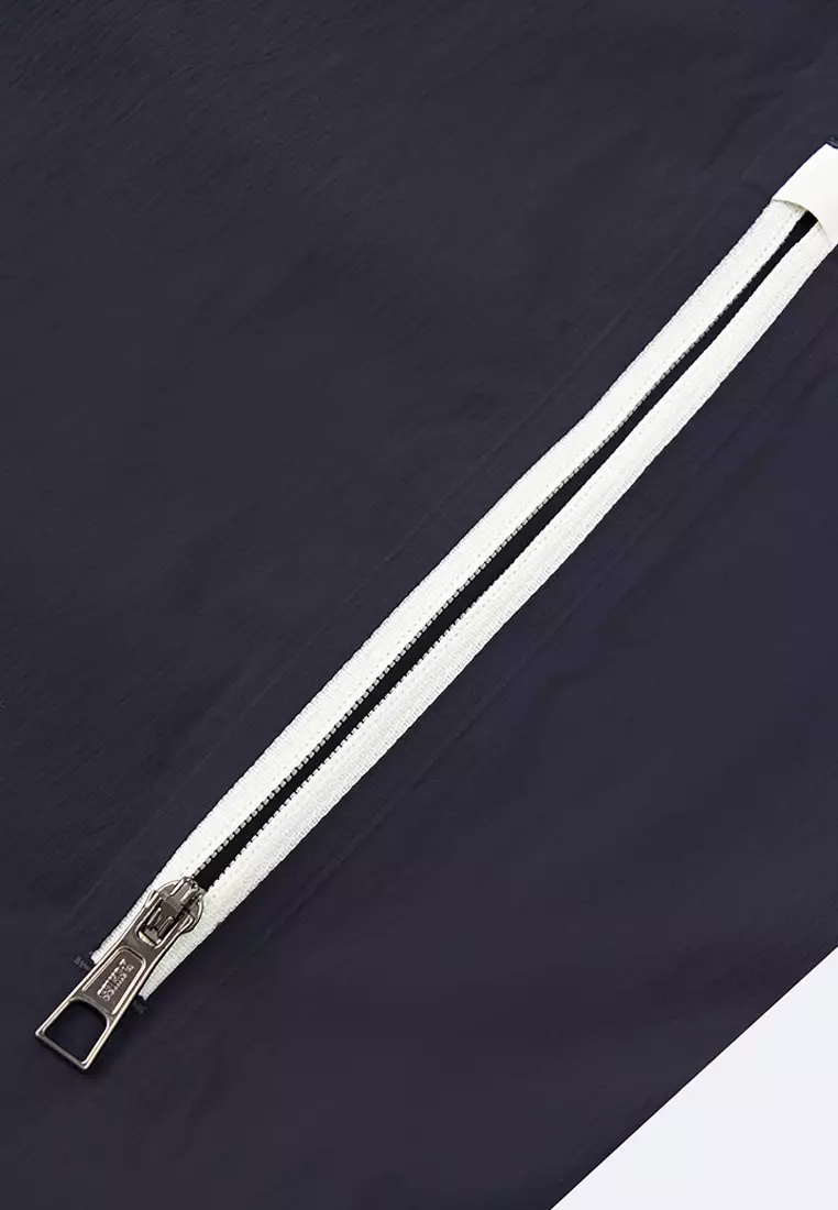 男裝 K-SWISS LOGO 拼色連帽外套