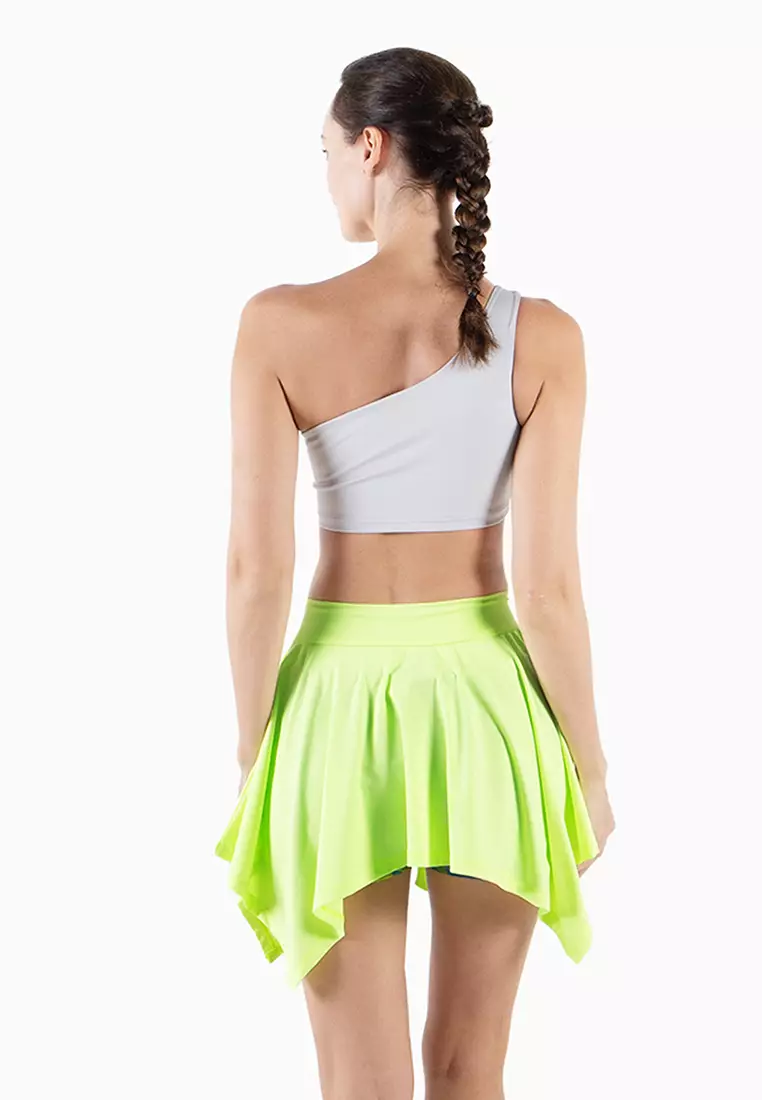 Asymmetrical neon skirt cheap