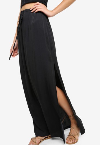 Love Elasticated Maxi Skirt With Side Slit