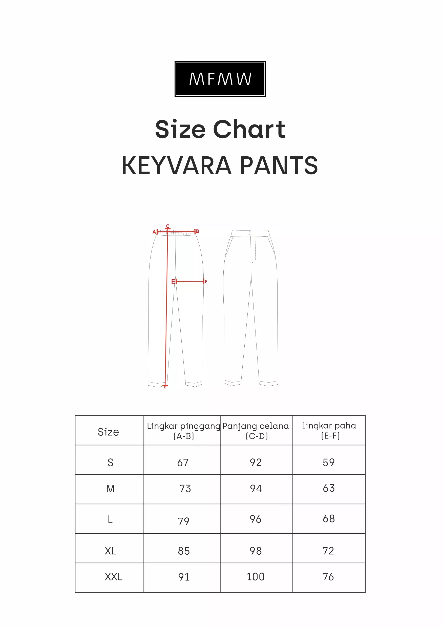 MFMW Keyvara Celana panjang Sage Motif Kotak
