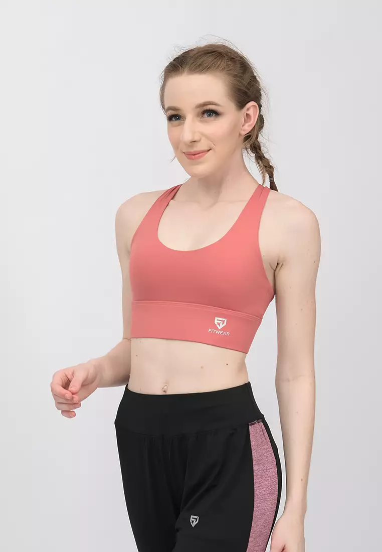 Fitwear - Sportbra Olahraga MINA MULTICROSS HOOK - CUTE PINK