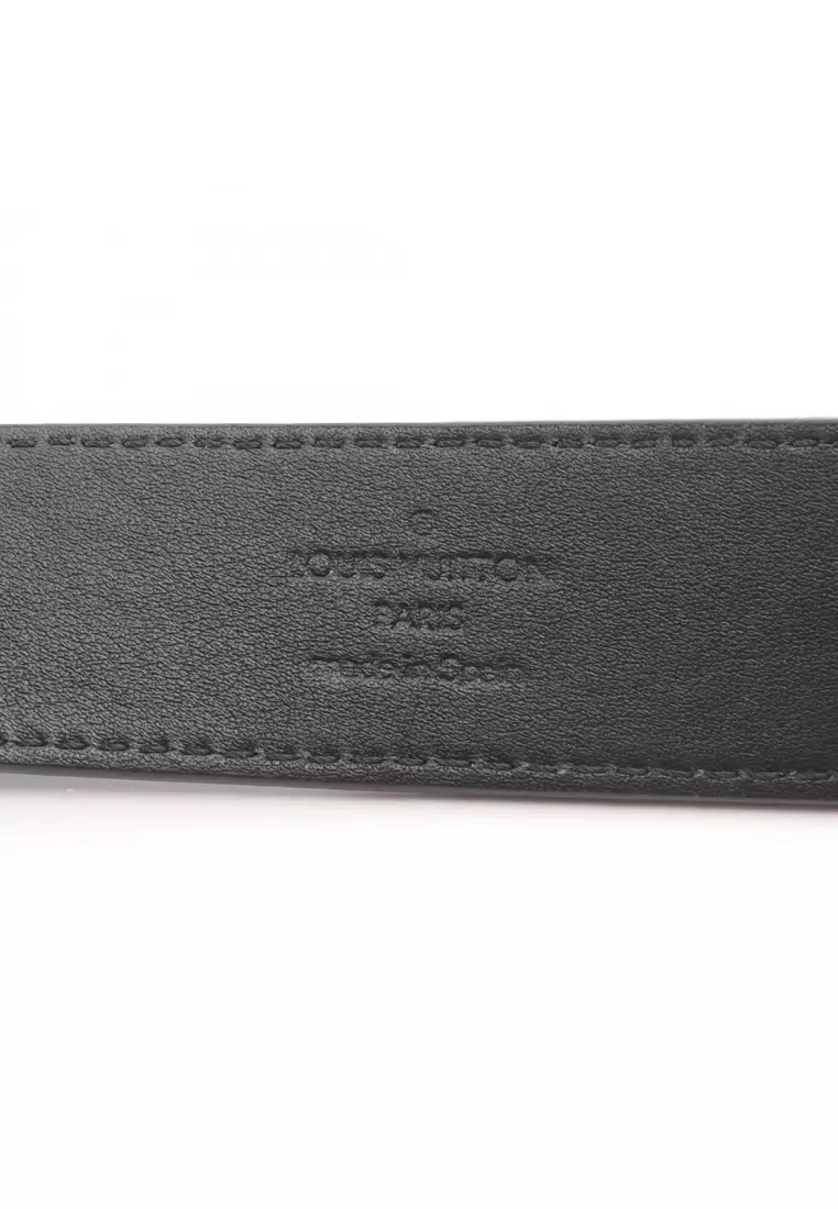 Pre-Loved Louis Vuitton sun tulle twist Epi Combination metal fittings belt leather black