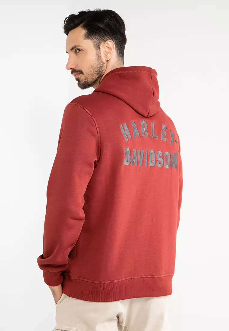 Red harley clearance davidson hoodie