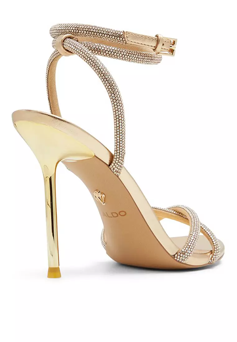 Manaelden Embellished Ankle Strap Heels
